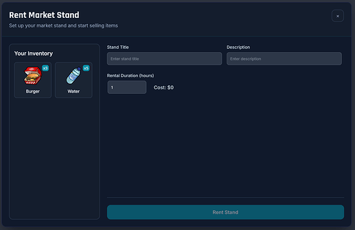 TJ Advanced marketplace stands