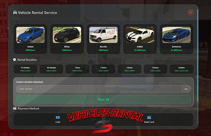 Vheicle Rental