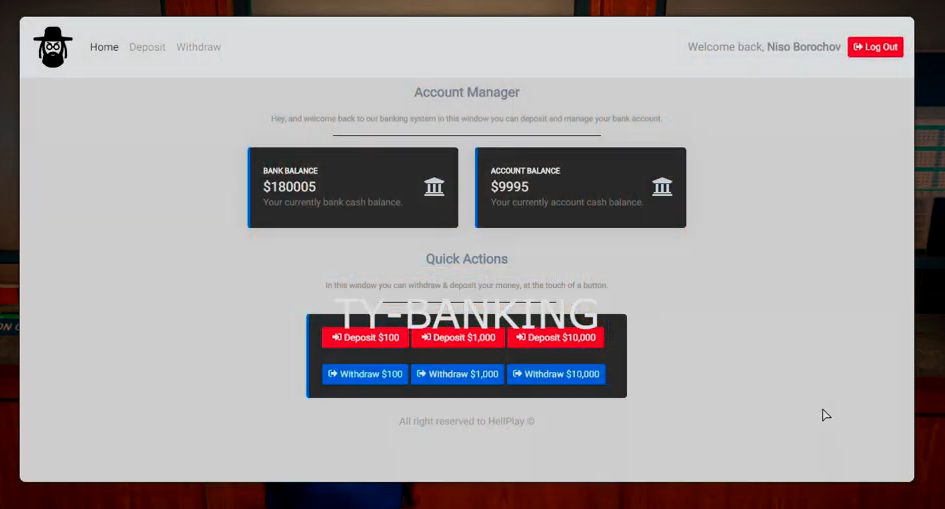 CUTSOM BANKING SYSTEM