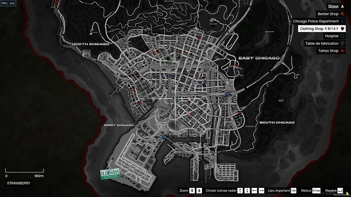Minimap Chicago